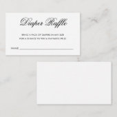 Carte D'accompagnement Billet chic noir et blanc au rabat à couche (Devant / Derrière)