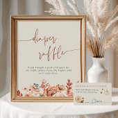 Carte D'accompagnement Billet citrouille Baby shower épice  roulette