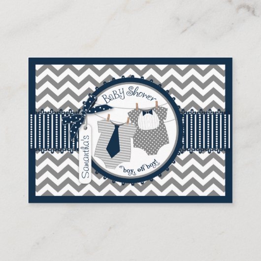 Carte D'accompagnement Billet Cravate Jumeau cravate  rabat (Dos)