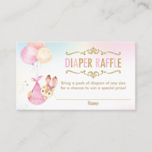 Carte D'accompagnement Billet de Baby shower de ballons de lapin
