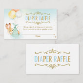 Carte D'accompagnement Billet de Baby shower de ballons de lapin (Devant / Derrière)