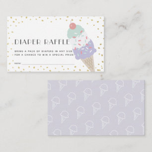 Carte D'accompagnement Billet de Baby shower de calamité de crème glacée