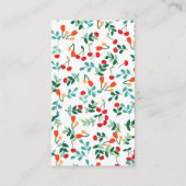 Carte D'accompagnement Billet de Baby shower de couches de bois Fox (Dos)