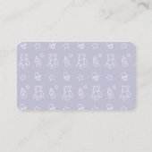 Carte D'accompagnement Billet de Baby shower de couches de  de gomme pour (Dos)