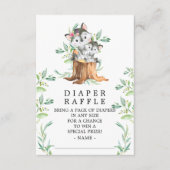 Carte D'accompagnement Billet de Baby shower de couches pour bébé et mama (Devant)