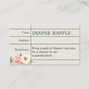 Carte D'accompagnement Billet de Baby shower de la bibliothèque de livres