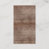 Carte D'accompagnement Billet de Baby shower de lessive en bois mou (Dos)