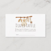 Carte D'accompagnement Billet de Baby shower de linge de toilette Boho (Devant)