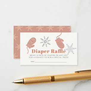 Carte D'accompagnement Billet de Baby shower de rabat Beanie rose