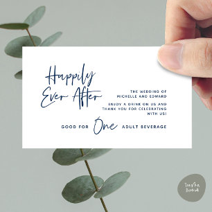 Carte D'accompagnement Billet de Boisson, Boisson Adulte, Heureux Pour To