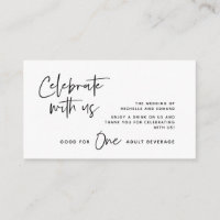 Billet de boisson, Boisson pour adultes, Célébrez 