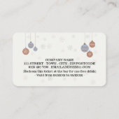 Carte D'accompagnement Billet de boissons de fête des Fêtes "Esprit de No (Dos)