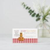 Carte D'accompagnement Billet de chèvre citrouille & En vichy bébé au che (Debout devant)