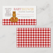 Carte D'accompagnement Billet de chèvre citrouille & En vichy bébé au che (Devant / Derrière)