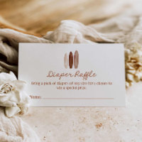 Billet de jeu de couche Baby shower de surf