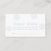 Carte D'accompagnement Billet de rabat à Baby shower de bonbons Blue Snow (Devant)