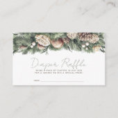 Carte D'accompagnement Billet de rabat à baguette de Noël vert (Devant)