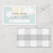 Carte D'accompagnement Billet de rabat à ballons à air chaud jaune (Devant / Derrière)