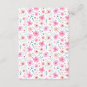 Carte D'accompagnement Billet de rabat à ballons rose en peluche mignon (Dos)