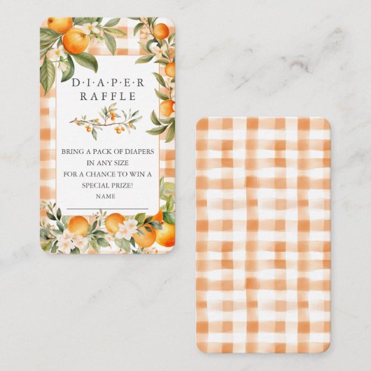 Carte D'accompagnement Billet de rabat à couche de fleur d'orange (Devant / Derrière)