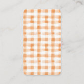 Carte D'accompagnement Billet de rabat à couche de fleur d'orange (Dos)