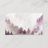 Carte D'accompagnement Billet de rabat à couches roses hiver Snowflakes (Dos)