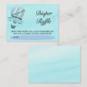 Carte D'accompagnement Billet de rabat à eau chaude à bulle d'air (Devant / Derrière)