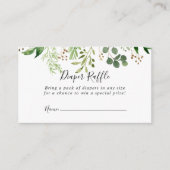 Carte D'accompagnement Billet de rabat à feuillage simple Eucalyptus Flor (Devant)