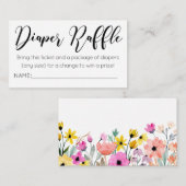 Carte D'accompagnement Billet de rabat à l'aquarelle (Devant / Derrière)