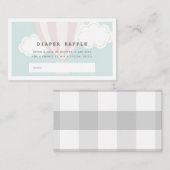 Carte D'accompagnement Billet de rabat à rabat à air chaud rose (Devant / Derrière)