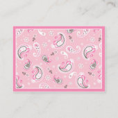 Carte D'accompagnement Billet de rabat à roulettes pour filles et tutu (Dos)