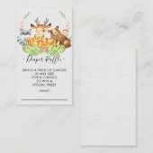 Carte D'accompagnement Billet de rabat au Baby shower de bois (Devant / Derrière)