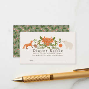 Carte D'accompagnement Billet de rabat au Baby shower de folie d'hiver