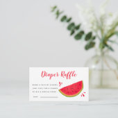 Carte D'accompagnement Billet de rabat au Baby shower de pastèque Cute (Debout devant)