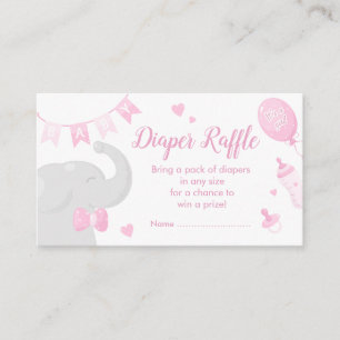 Carte D'accompagnement Billet de rabat au Baby shower rose mou