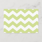 Carte D'accompagnement Billet de rabat au Baby shower vert (Dos)