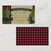 Carte D'accompagnement Billet de rabat au poulet Woodland Deer Antler Bab (Devant / Derrière)