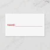 Carte D'accompagnement Billet de rabat, Baby shower Basket rouge (Dos)