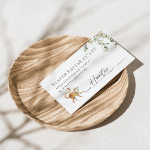 Carte D'accompagnement Billet de rabat Baby shower Boho Safari