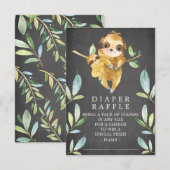 Carte D'accompagnement Billet de rabat Baby shower de caleçon de tableau (Devant / Derrière)