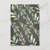 Carte D'accompagnement Billet de rabat Baby shower de caleçon de tableau (Dos)