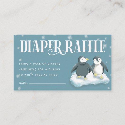 Carte D'accompagnement Billet de rabat Baby shower de couches Bleu (Devant)