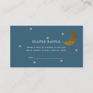 Carte D'accompagnement Billet de rabat Baby shower de couches Gold Stars
