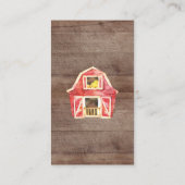 Carte D'accompagnement Billet de rabat Baby shower de la couche agricole (Dos)