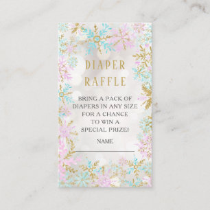 Carte D'accompagnement Billet de rabat Baby shower de la couche d'hiver