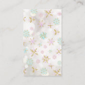 Carte D'accompagnement Billet de rabat Baby shower de la couche d'hiver (Dos)