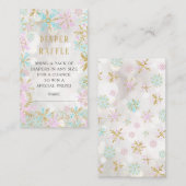 Carte D'accompagnement Billet de rabat Baby shower de la couche d'hiver (Devant / Derrière)
