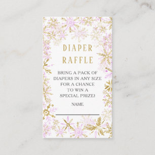 Carte D'accompagnement Billet de rabat Baby shower de la couche d'hiver