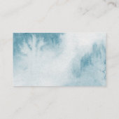 Carte D'accompagnement Billet de rabat Baby shower de lapin bleu (Dos)