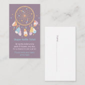 Carte D'accompagnement Billet de rabat Baby shower Dreamcatcher (Devant / Derrière)